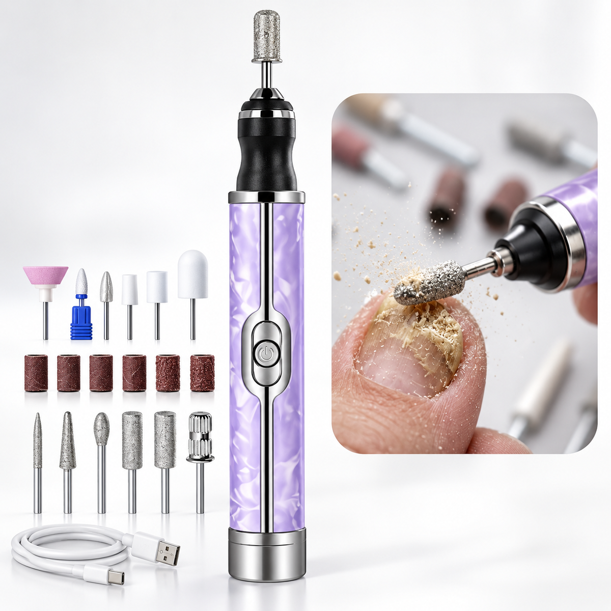 PuliNail Pro™ — Drill Inalámbrico para Uñas